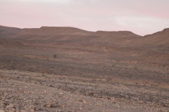 Desert Landscape on the road between Ouarzazate and Mhamid in Morocco