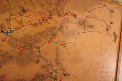 A map inside the Hotel Royal in Ouarzazate, Morocco