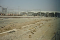 Train station under construction in Dalian, China