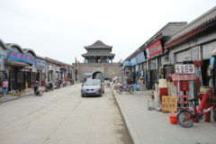 Old city centre in Xingcheng, Liaoning, China