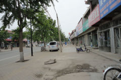 A street scene in Xingcheng, Liaoning, China