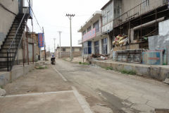 A street scene in Xingcheng, Liaoning, China