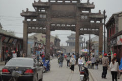 Old city centre in Xingcheng, Liaoning, China