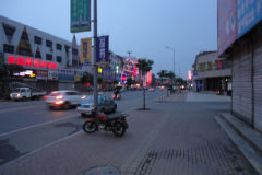 A street scene in Xingcheng, Liaoning, China