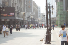 A street scene in Tianjin, China