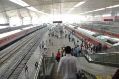 Inside the train station in Jinan, China