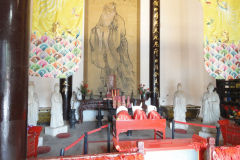 Inside a temple in Nanjing, China