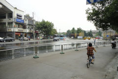 A street scene in Nanjing, China