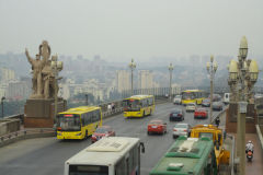 View from Nanjing Yangtze River Bridge in Nanjing, China