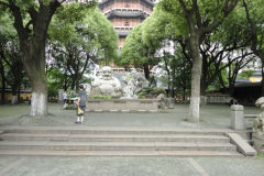 Entrance of a pagoda in Suzhou, China