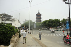A street scene in Suzhou, China