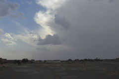 Thunderstorm near the sand dunes of Merzouga, Morocco
