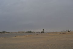 Sahara desert landscape around Merzouga, Morocco