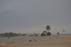 Sahara desert landscape around Merzouga, Morocco