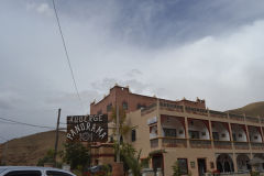 A hotel near the Dades Gorge in the Atlas near Boumalne, Morocco