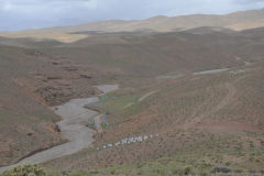 Landscape around Dades Gorge near Boumalne, Morocco