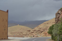 Landscape around Dades Gorge near Boumalne, Morocco