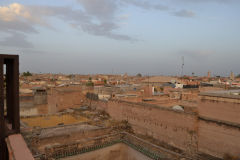 View over the roofs of the median from a riad in Marrakech, Morocco
