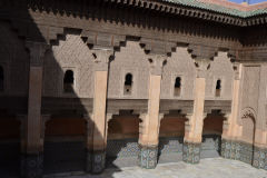 Inside the Ben Youssef Madrasa in Marrakech, Morocco