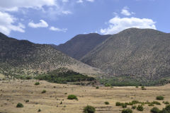 Landscape at the Tizi-n-Test pass between Marrakech and Taroudannt in Morocco