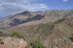 Landscape at the Tizi-n-Test pass between Marrakech and Taroudannt in Morocco