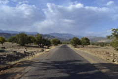 Landscape at the Tizi-n-Test pass between Marrakech and Taroudannt in Morocco