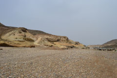 Landscape south of Sidi Ifni, Morocco in direction of Foum Assaka