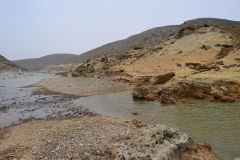 Landscape south of Sidi Ifni, Morocco in direction of Foum Assaka