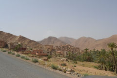 A city east of Tafraoute in the Anti Atlas, Morocco