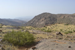 Desert landscape east of Tafraoute in the Anti Atlas, Morocco