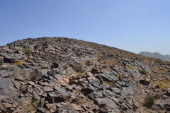 Landscape on the road between Ouarzazate and Mhamid in Morocco