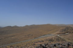 Landscape on the road between Ouarzazate and Mhamid in Morocco