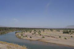 Landscape on the road between Ouarzazate and Mhamid in Morocco