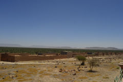 Landscape on the road between Ouarzazate and Mhamid in Morocco