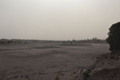 Sahara desert landscape at Mhamid, Morocco