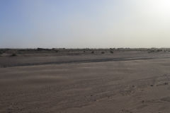 Sahara desert landscape at Mhamid, Morocco