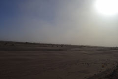 Sahara desert landscape at Mhamid, Morocco