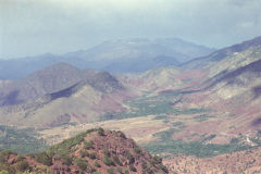 Landscape at the Tizi-n-Test pass between Marrakesh and Taroudannt, Morocco