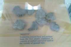Trinitite at the White Sands Missile Range, New Mexico, USA