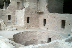 Acient buidlings in Mesa Verde National Park, Colorado, USA