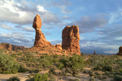 balanced rock in Arches National Park, Utah, USA