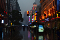 Street scene in the center of Shanghai, China