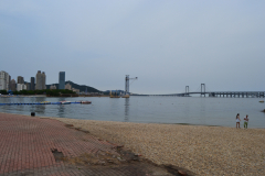 View from the beach in Dalian, China