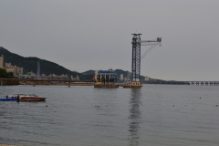 Water sport activity options at the beach in Dalian, China