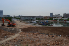 Construction work in Dalian, China