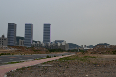 Construction work in Dalian, China