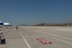 Waiting for the plane to Beijing at the Airport of Dalian, China