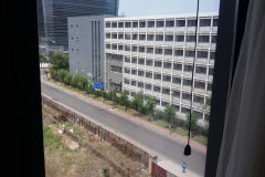 View from a hotel in a newly constructed suburb of Beijing, China