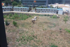 View from a hotel in a newly constructed suburb of Beijing, China