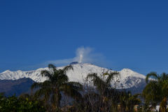Mount Etna at the first day of 2017 in Sicily, Italy